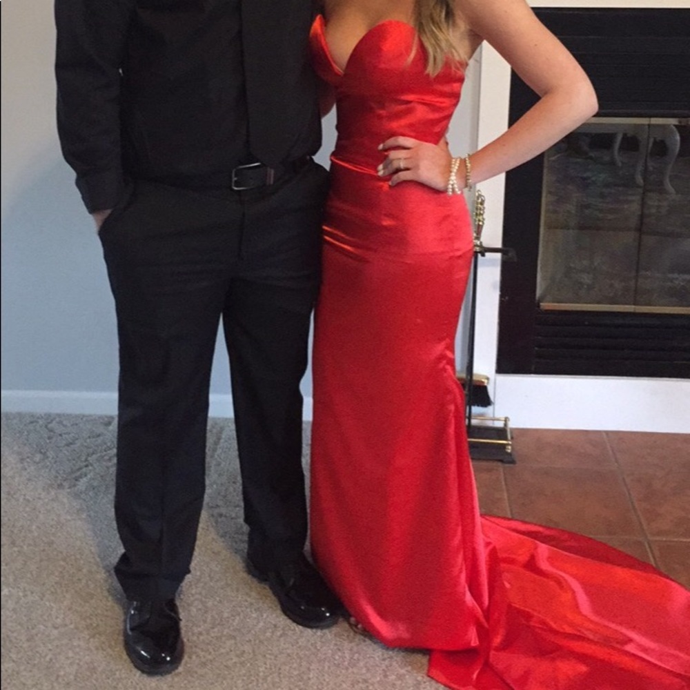 RED MERMAID DRESS/PROM DRESS